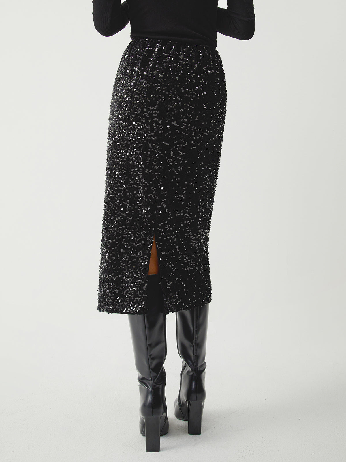 Sequined Midi Skirt