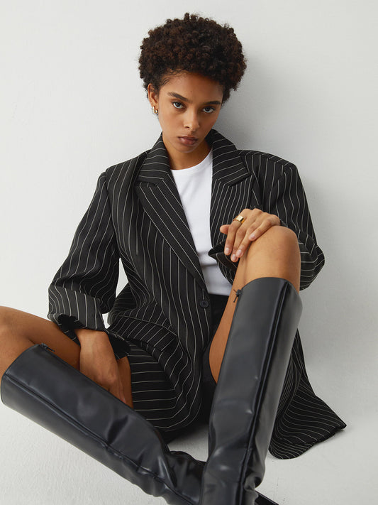 Essential Pinstripe Blazer