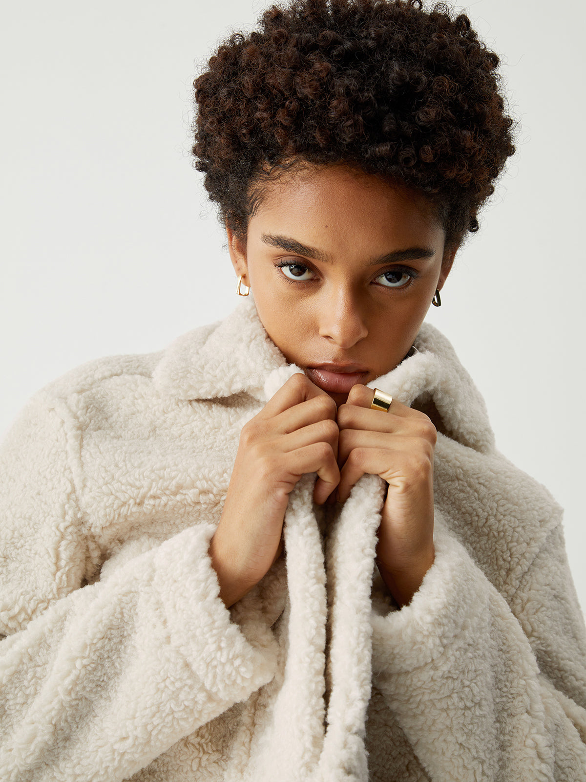 Terry Fleece Crop Jacket