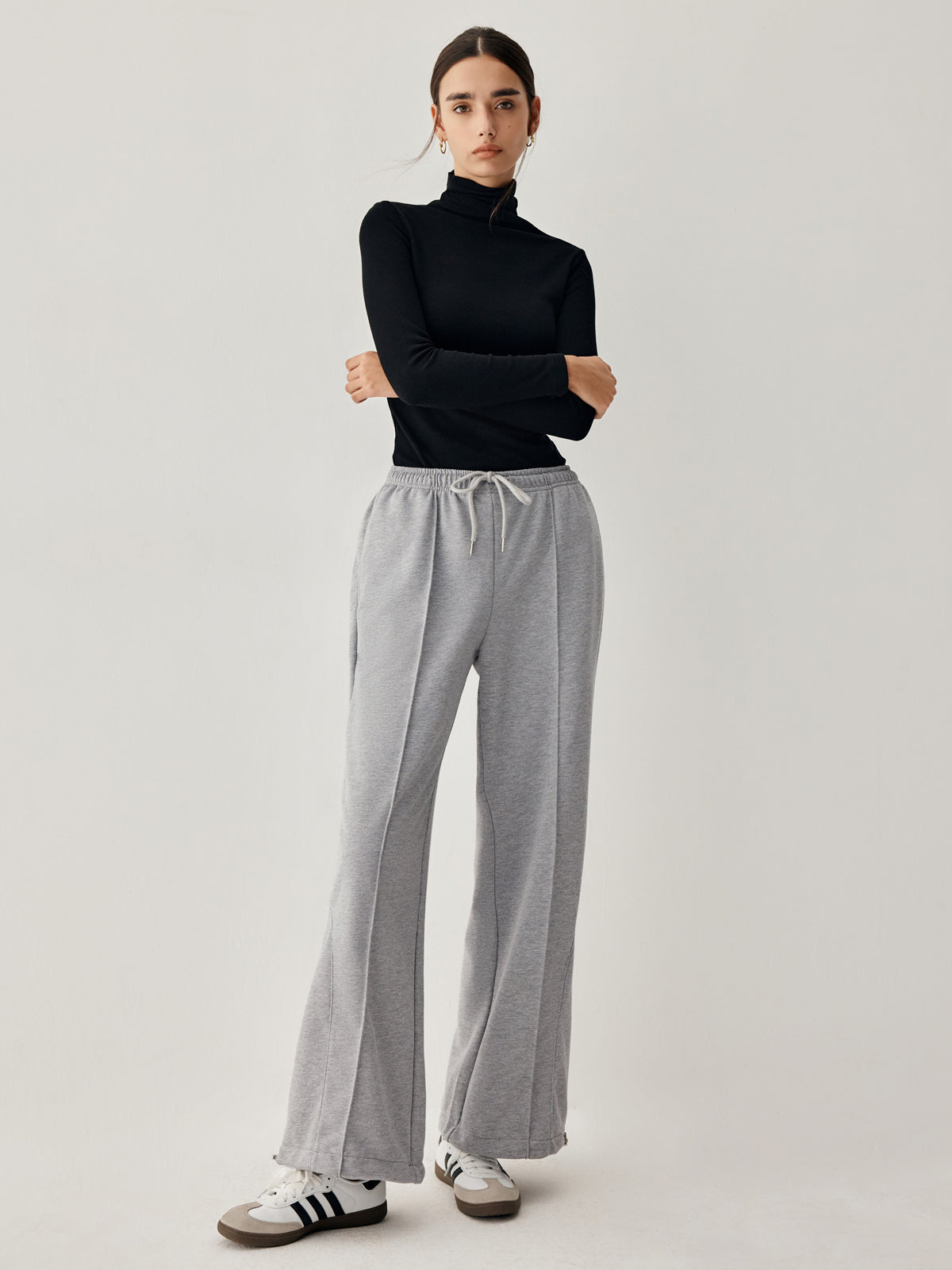 Drawstring Double Pockets Sweatpants