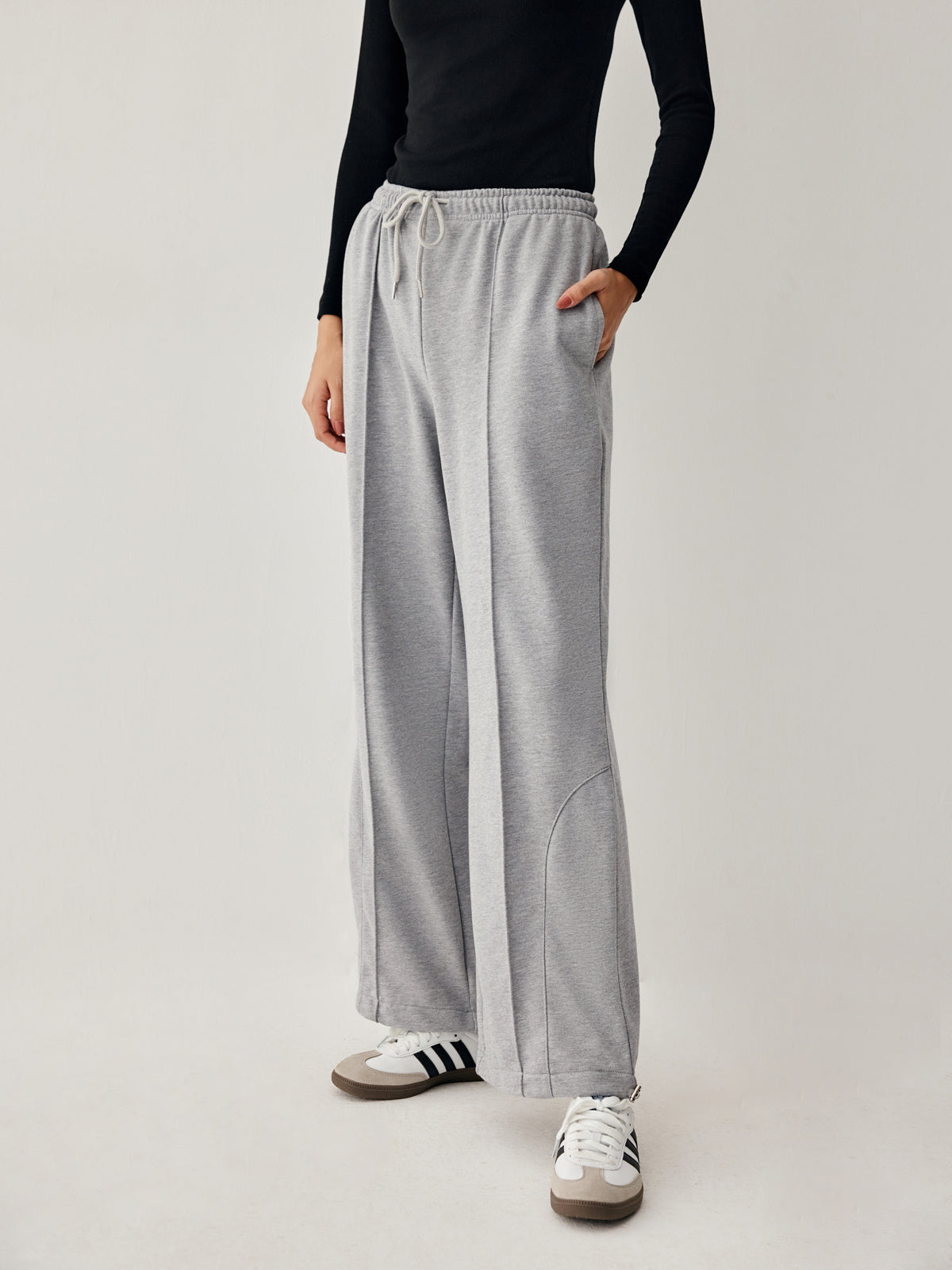 Drawstring Double Pockets Sweatpants