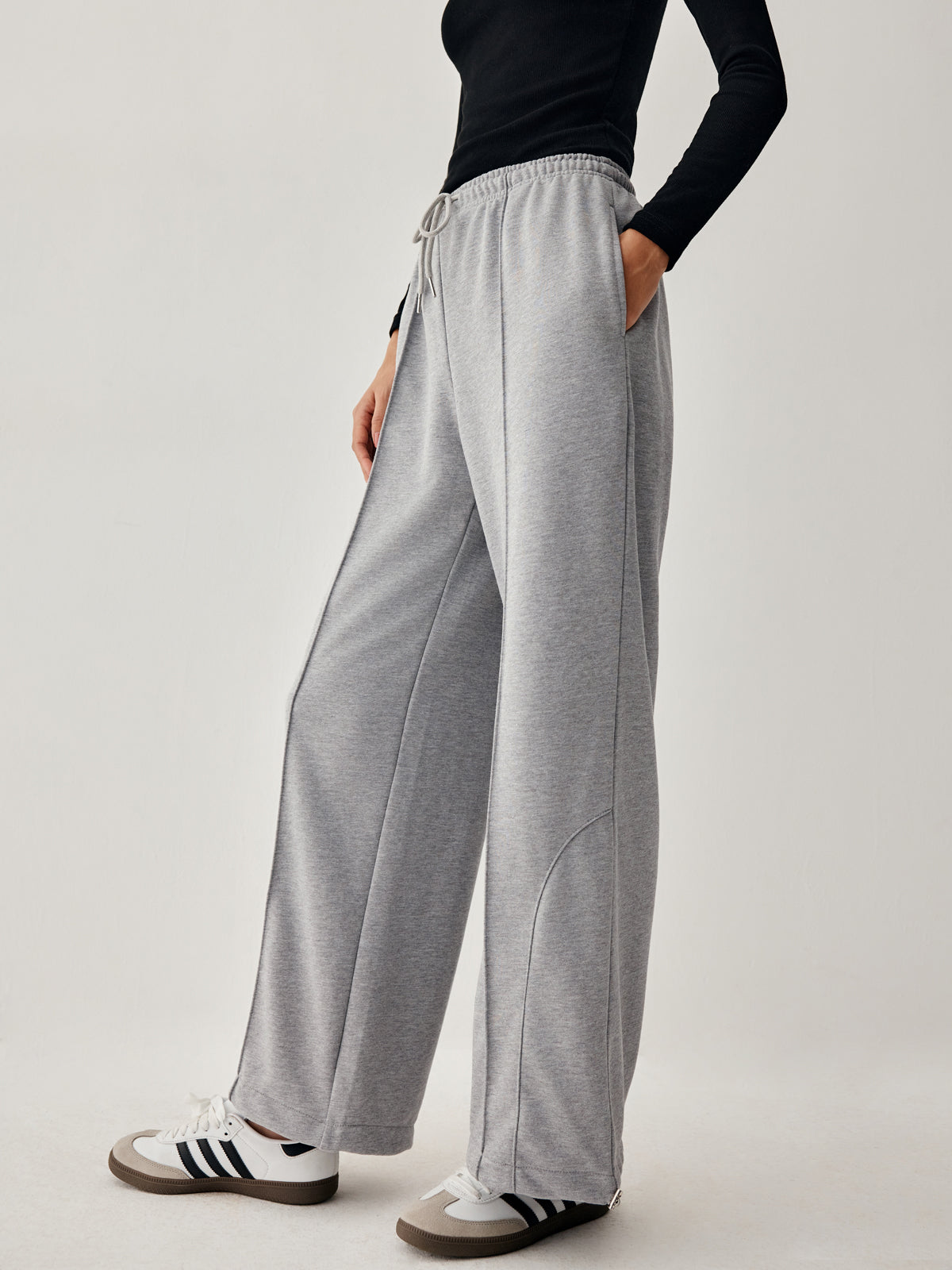 Drawstring Double Pockets Sweatpants