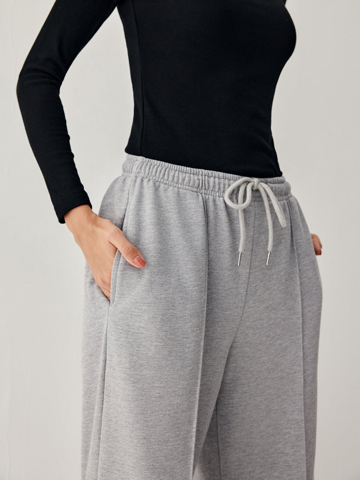 Drawstring Double Pockets Sweatpants
