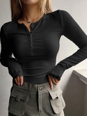 Everyday Rib Long Sleeve Top