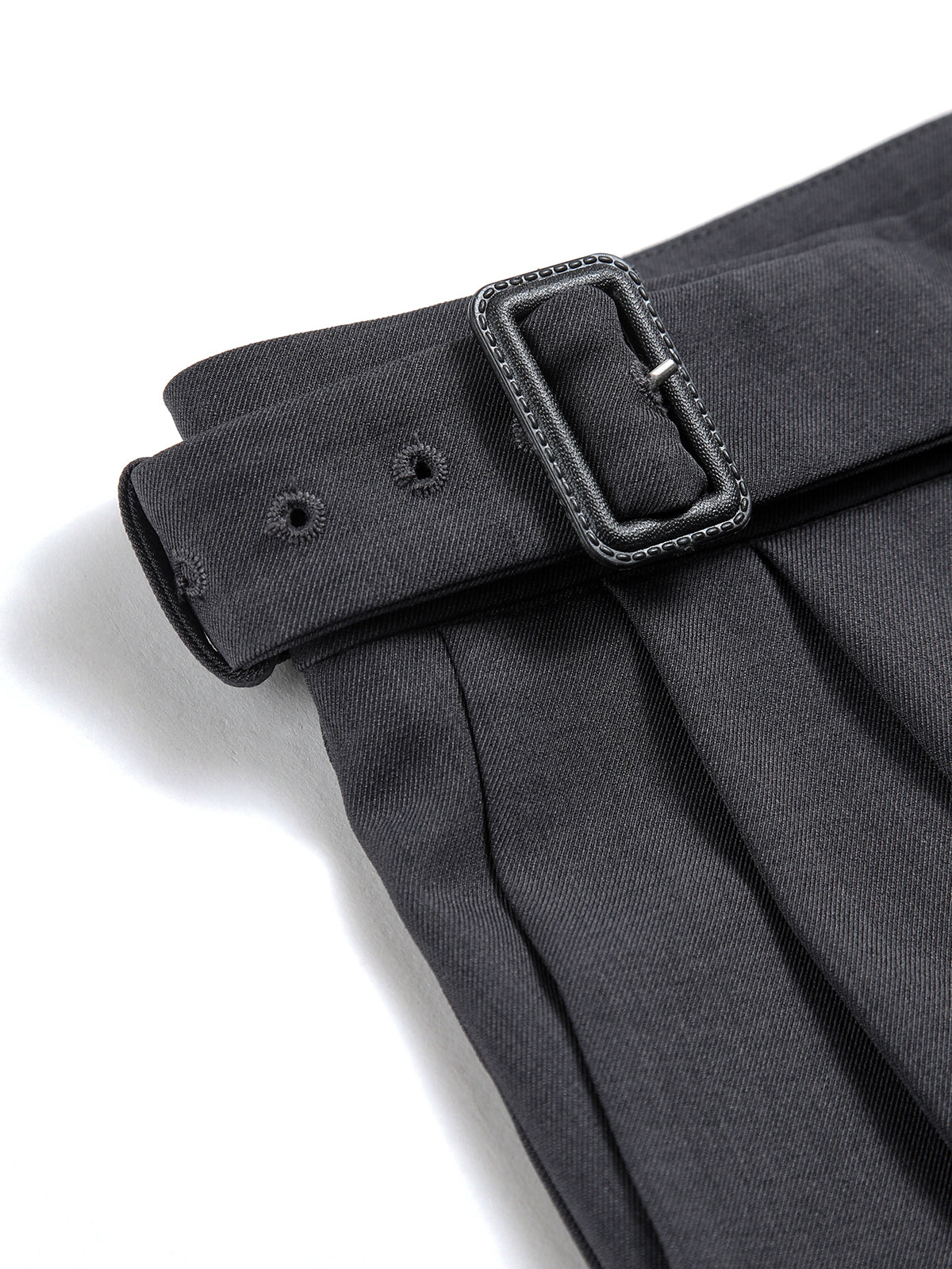 Belted Straight Leg Dress Pants