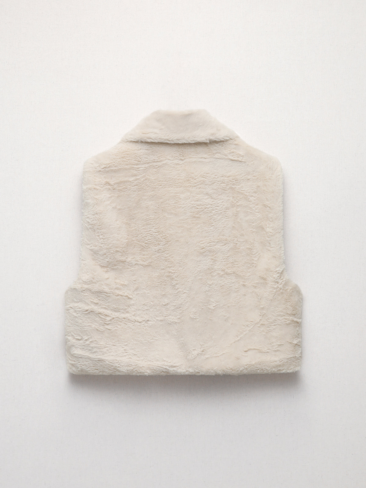 Zip Up Open Collar Flurry Vest