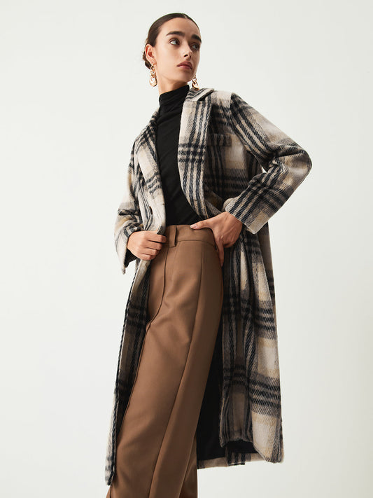 Glen Check Longline Coat