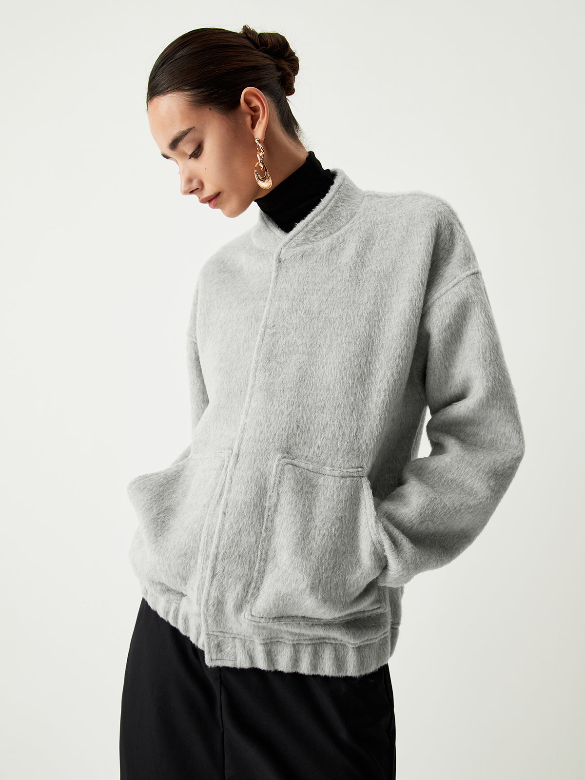 Double Pockets Woven Jacket