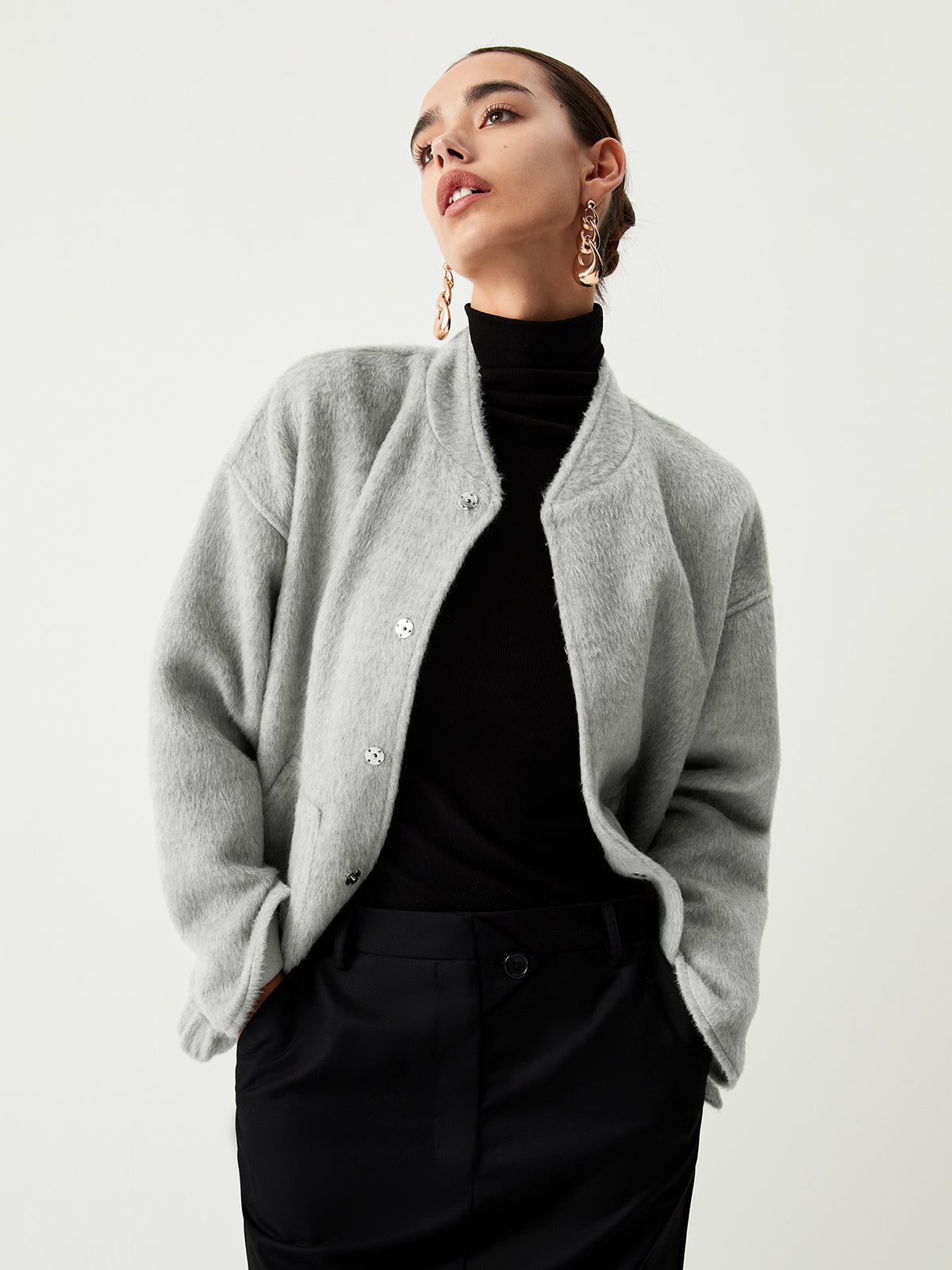 Double Pockets Woven Jacket