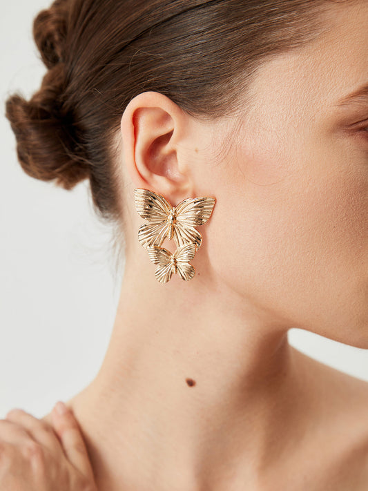 Double Butterflies Earrings