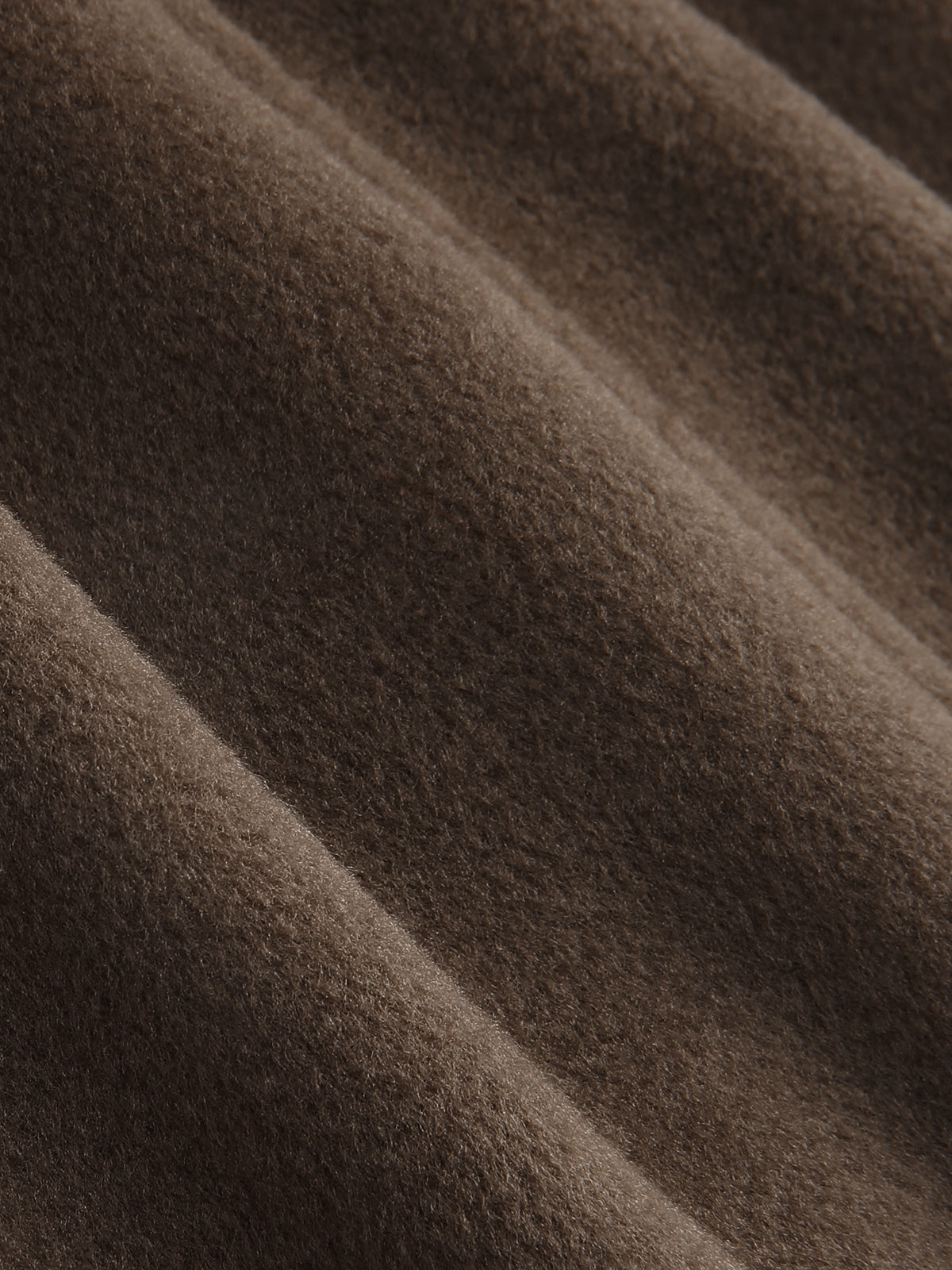 Chocolate Brushed Wool Crop Coat