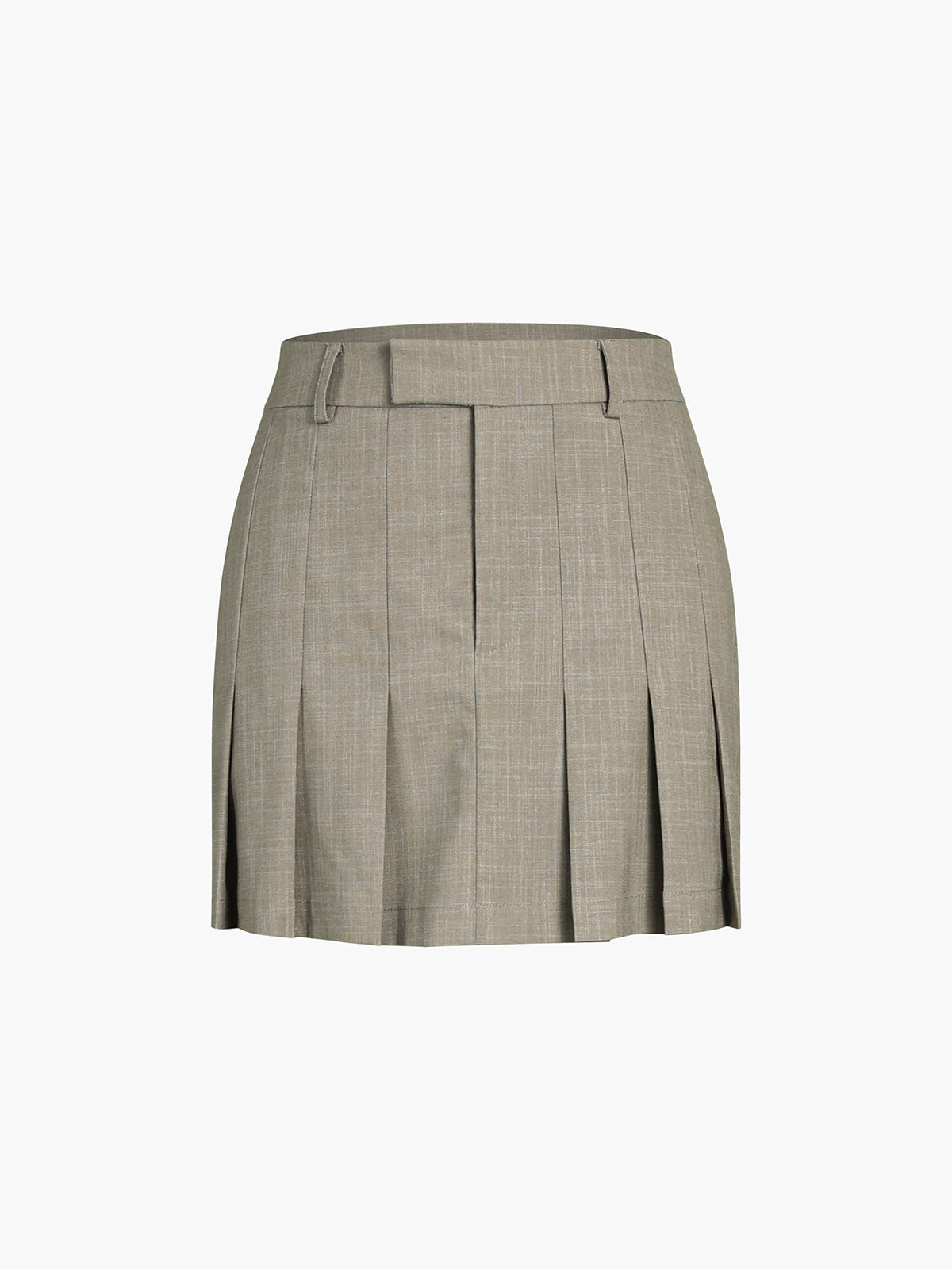 Glen Check Pleat Mini Skirt