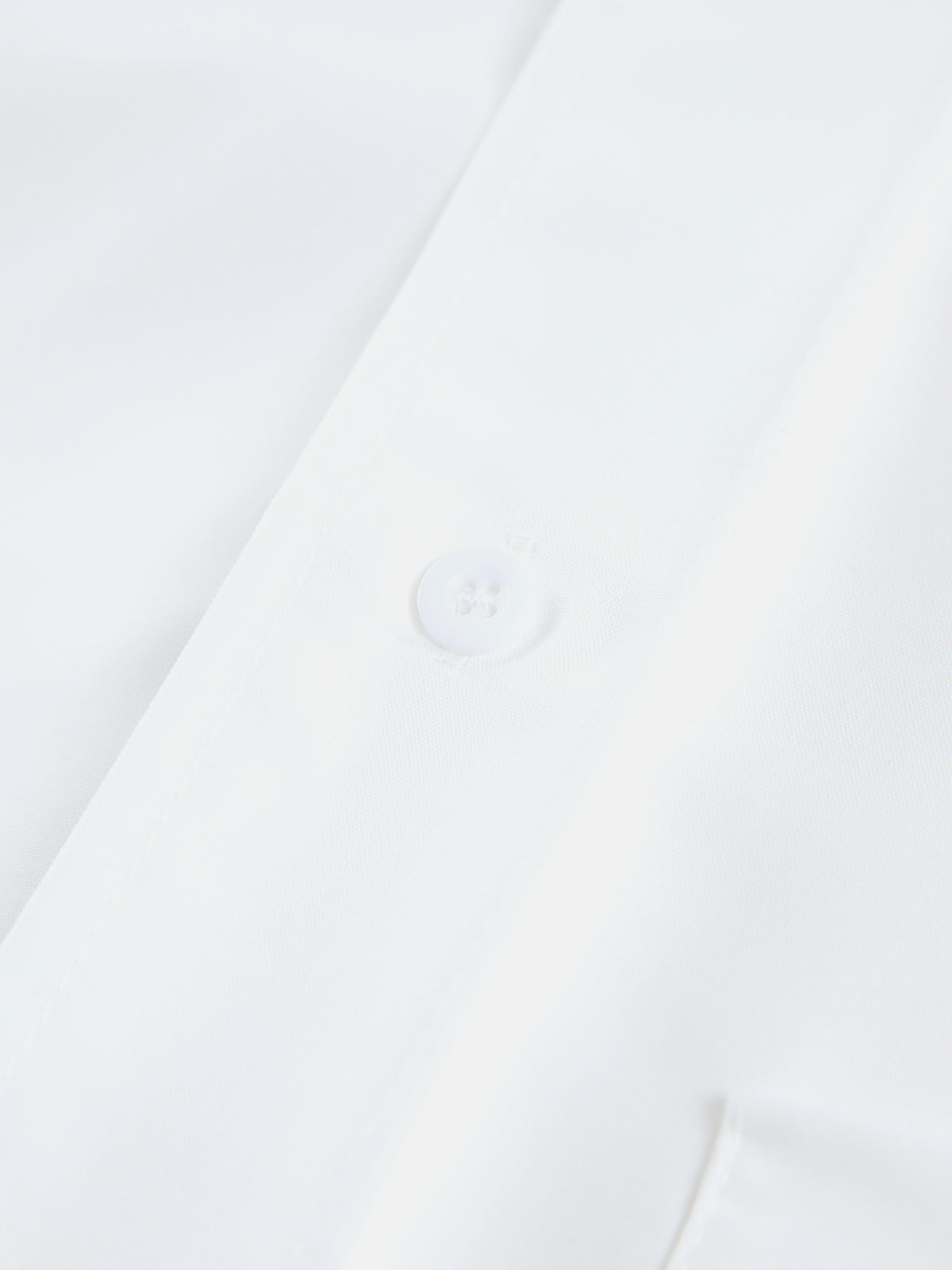 Asymmetrical Pocket Button Collar Crop Shirt