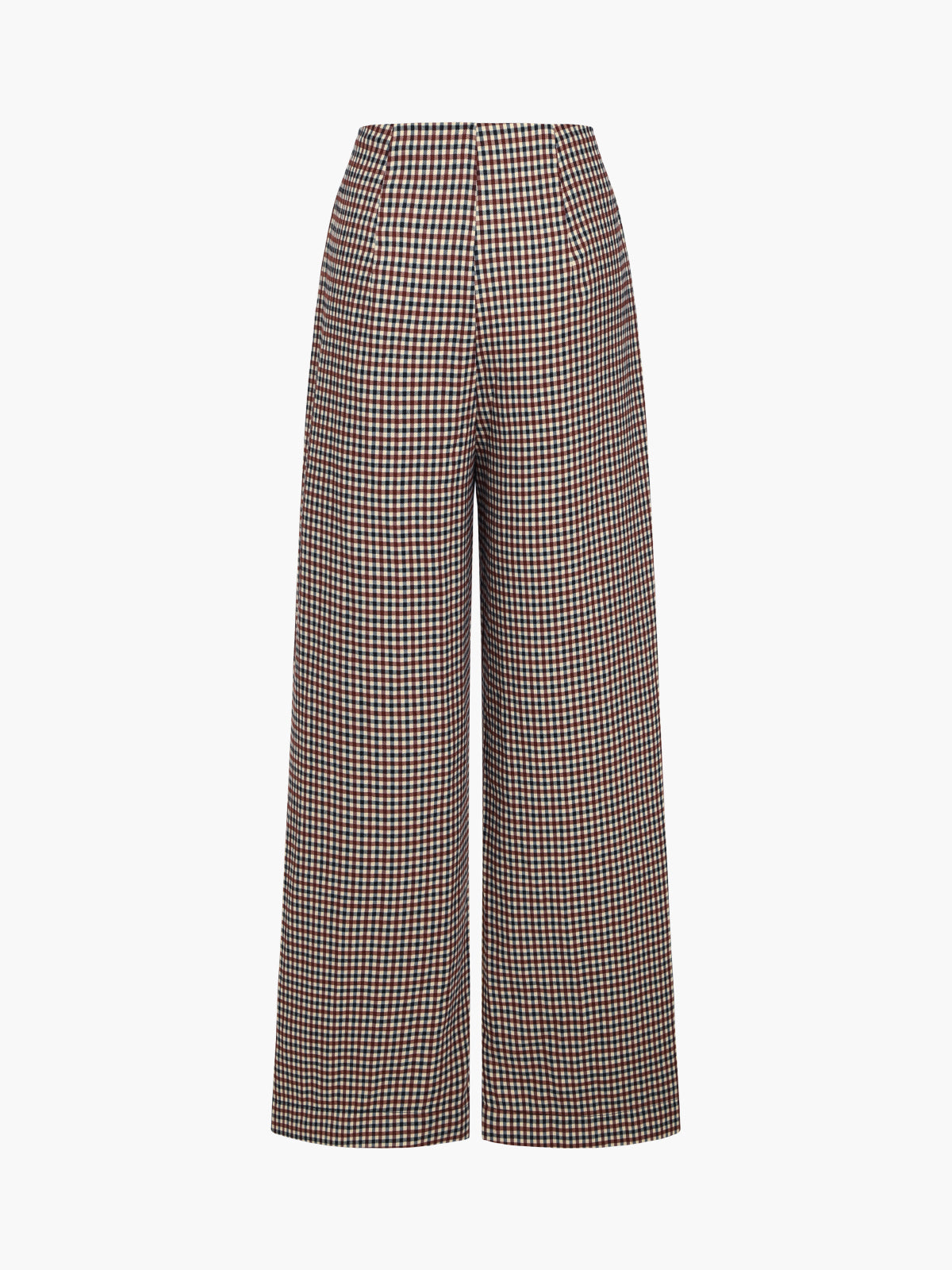 Houndstooth Wide Leg Dress Pants