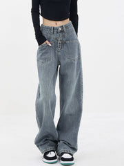 Baddie Baggy Wide Leg Boyfriend Jeans