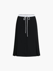 Cotton-blend Jersey Skirt