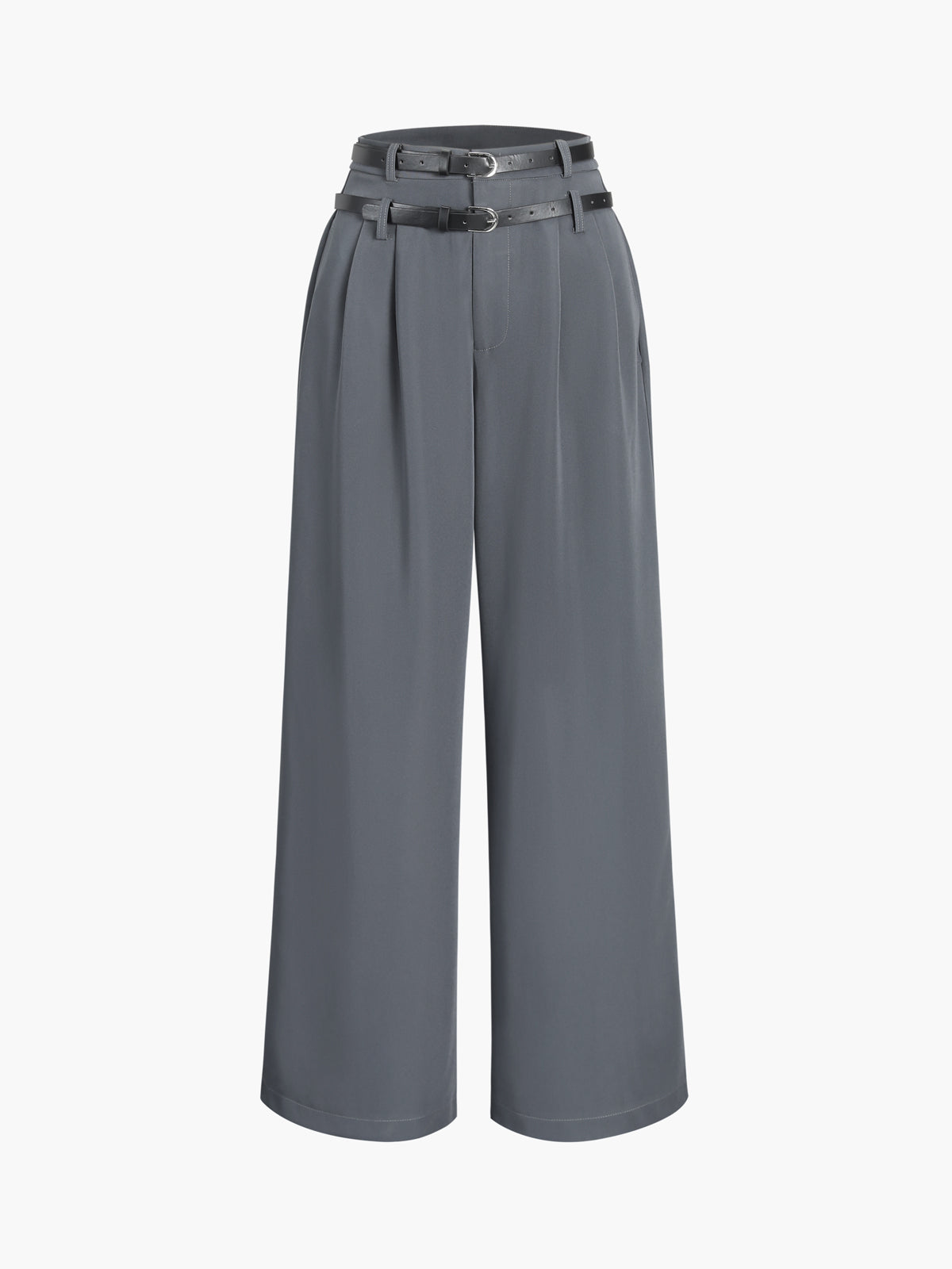 Belted Leisure Suit Pants