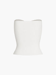 Solid Ribbed Tube Top