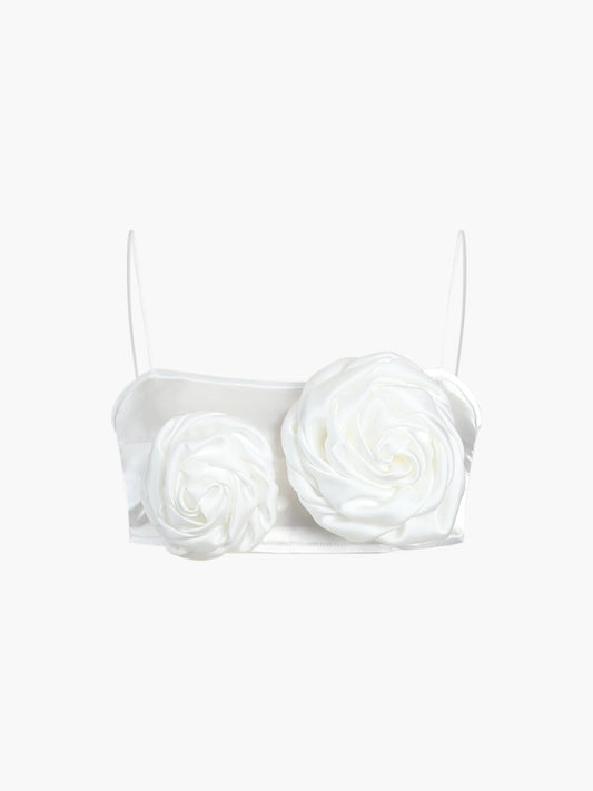 Large Roses Satin Cami Top