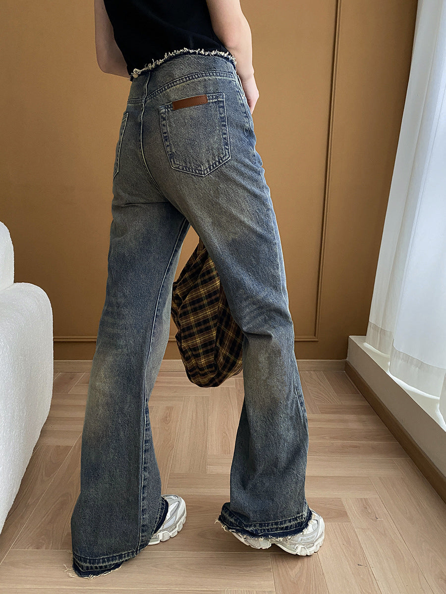 Vintage Denim Flare Jeans