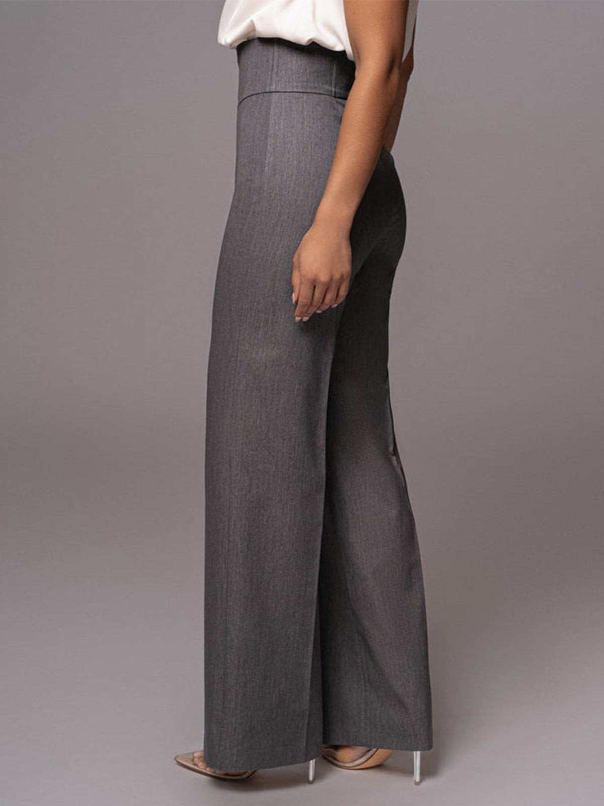 High Waistline Straight Leg Pants