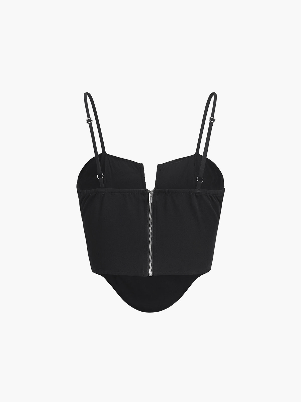 Bust Pleated Crop Cami Top