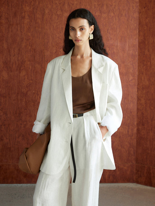 Cotton & Linen Oversized Blazer