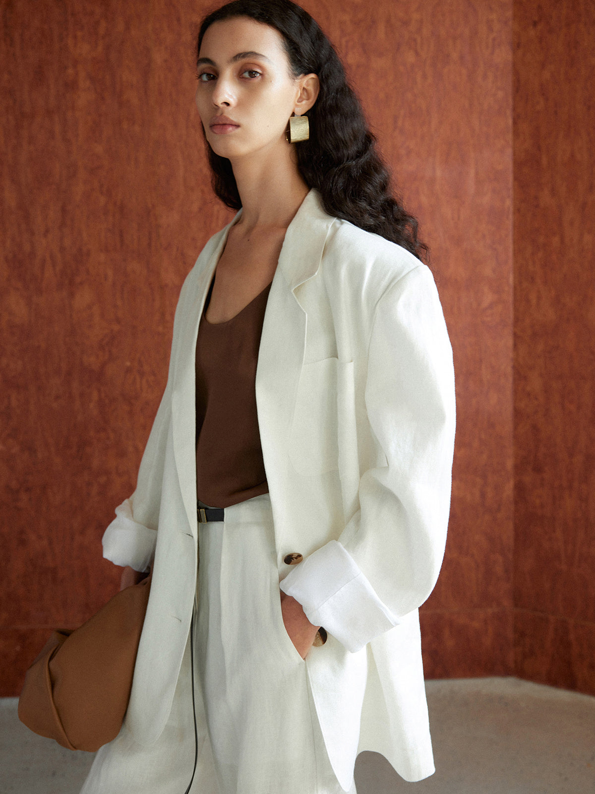Cotton & Linen Oversized Blazer