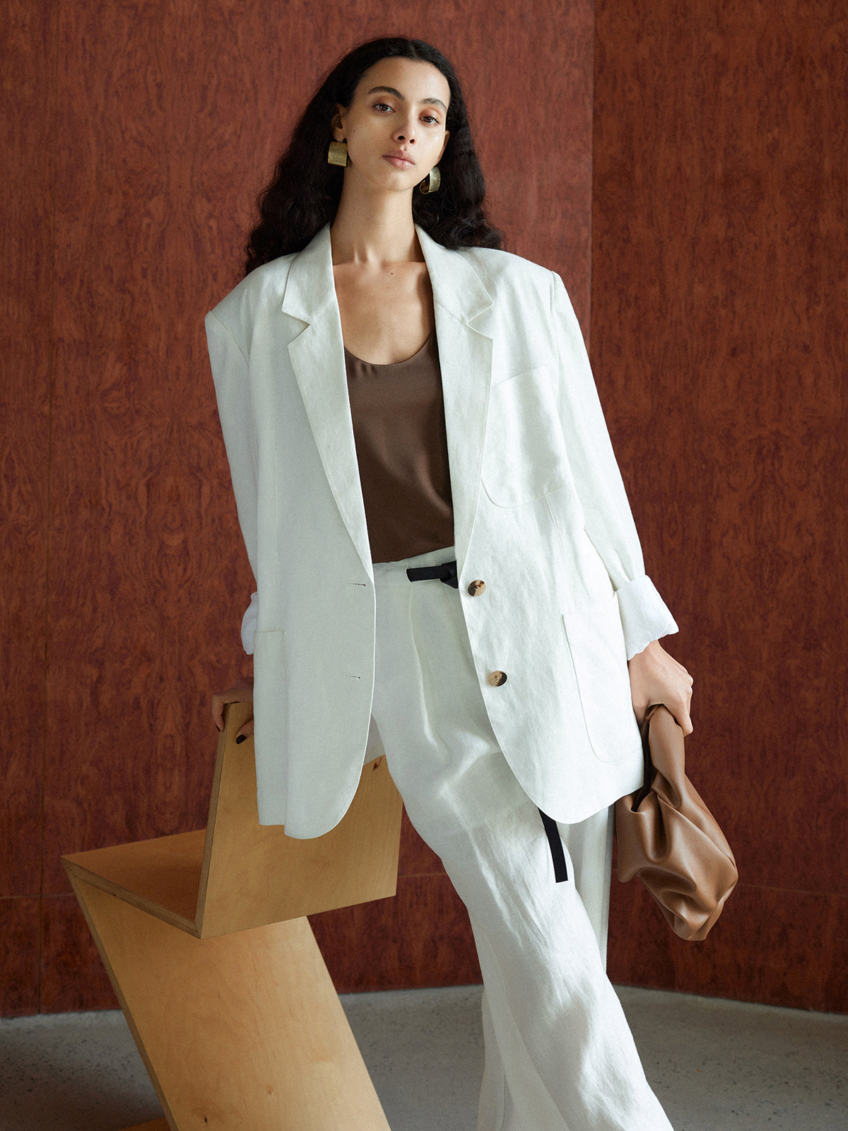 Cotton & Linen Oversized Blazer