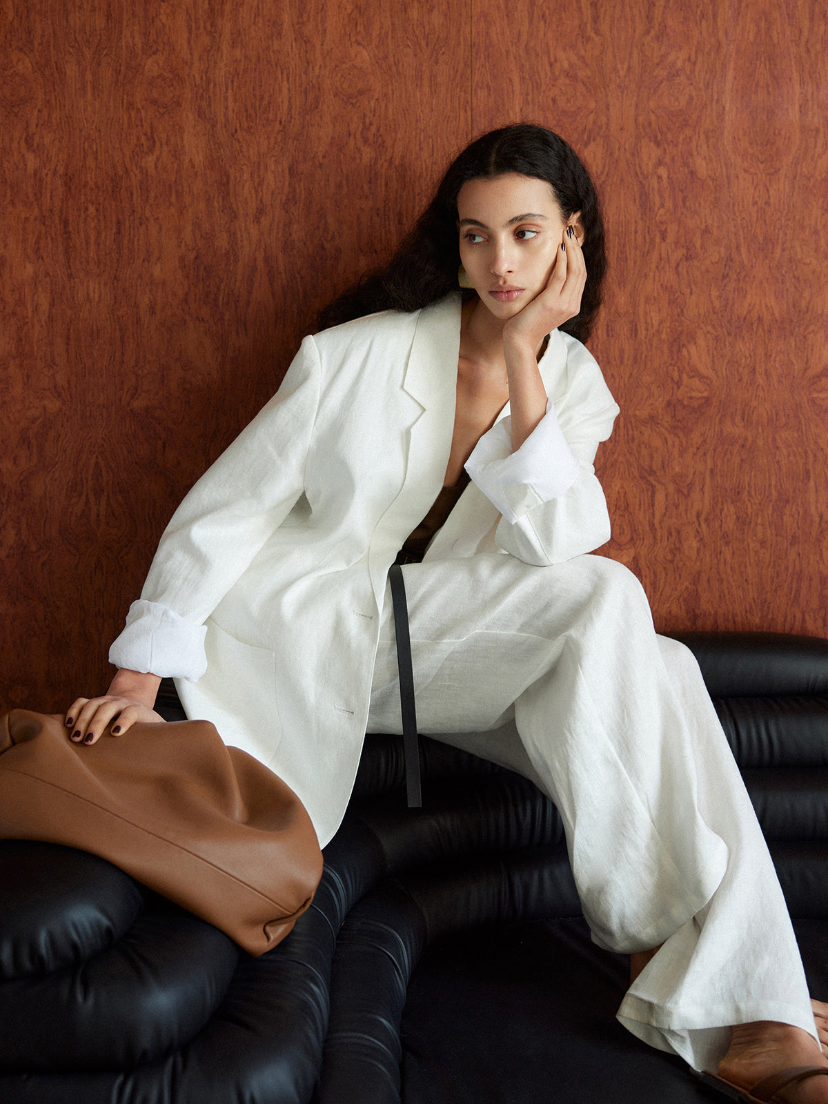 Cotton & Linen Oversized Blazer