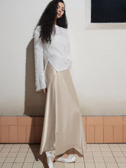 Elegant Stain Long Skirt