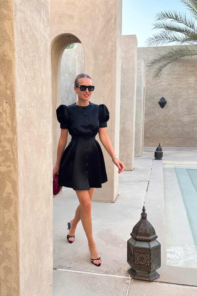 Button Front Midi Dress
