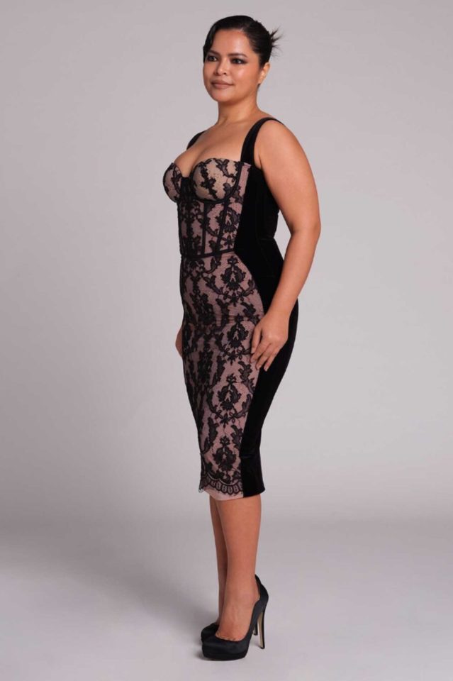 Poem Sling Dress With Lace