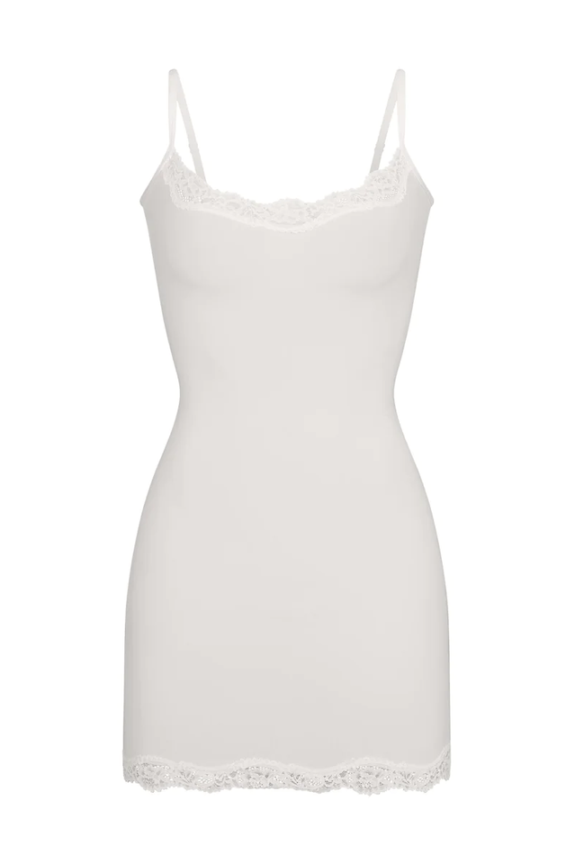 Fits Everybody Lace Trim Slip Dress