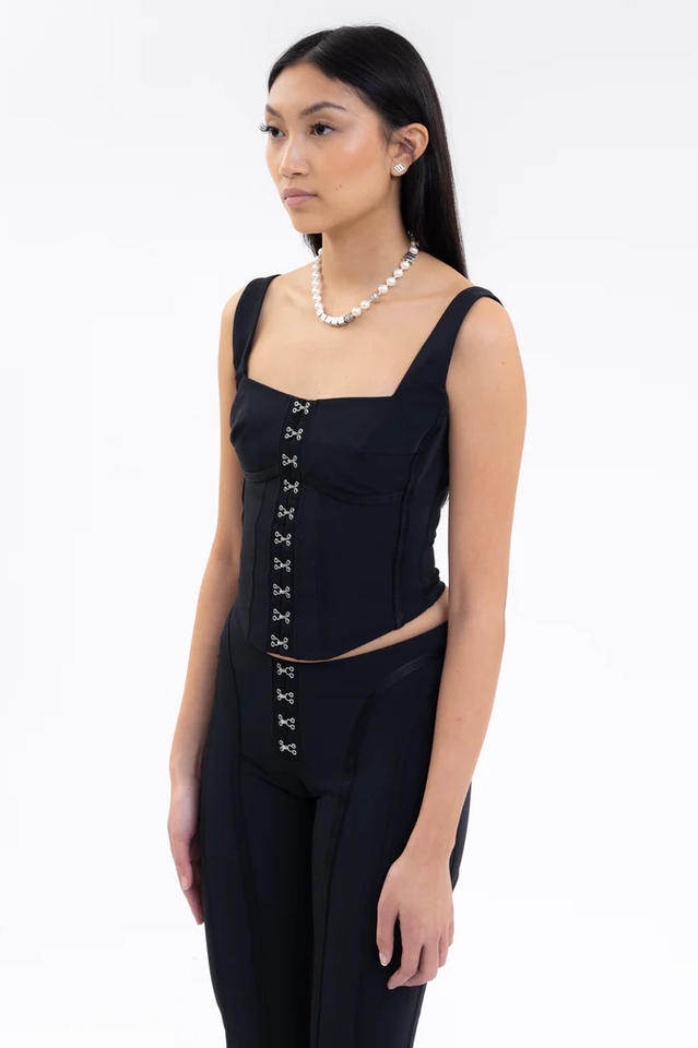 Black Lara Corset Top