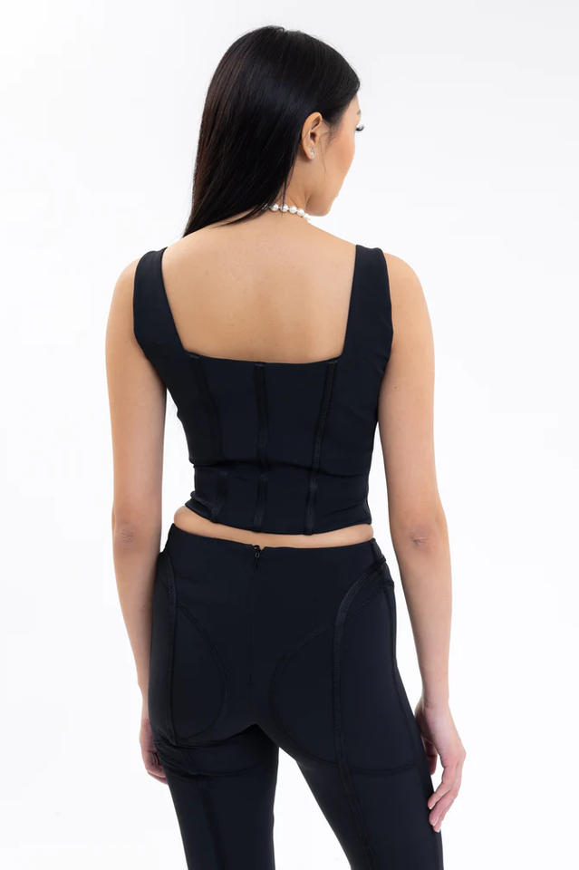 Black Lara Corset Top