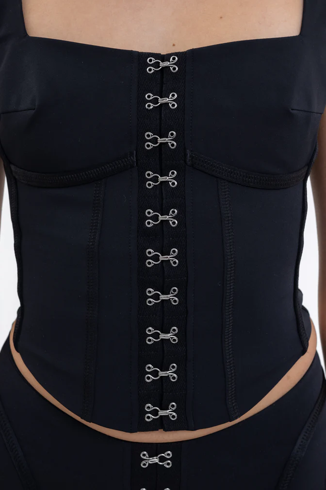 Black Lara Corset Top
