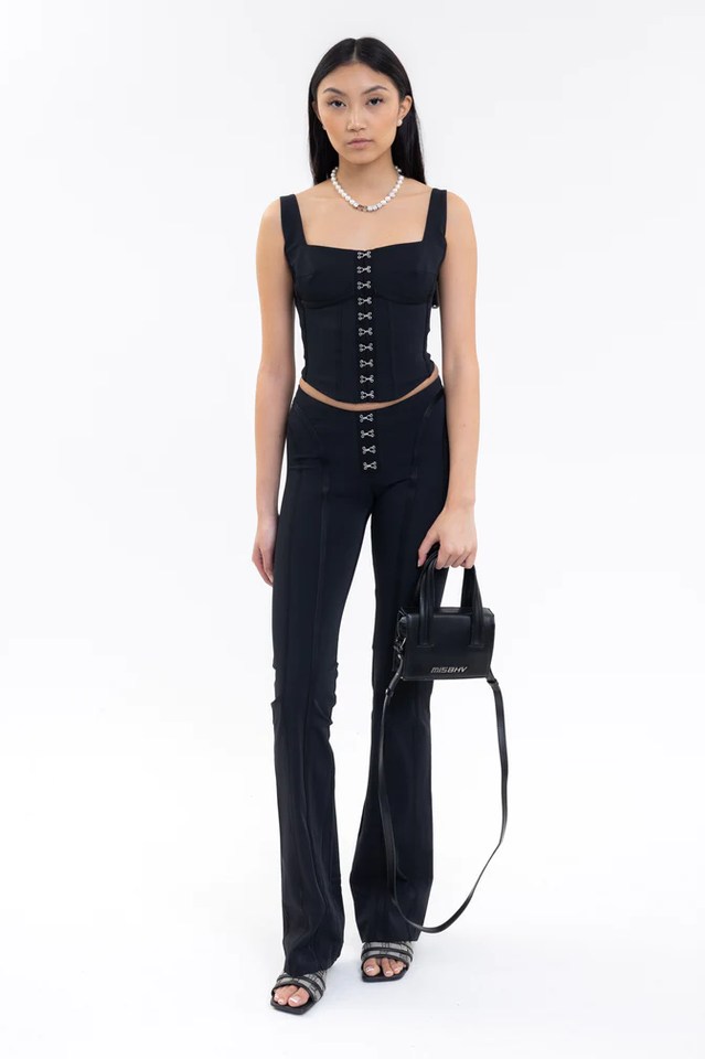 Black Lara Corset Top