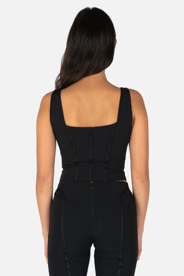 Black Lara Corset Top