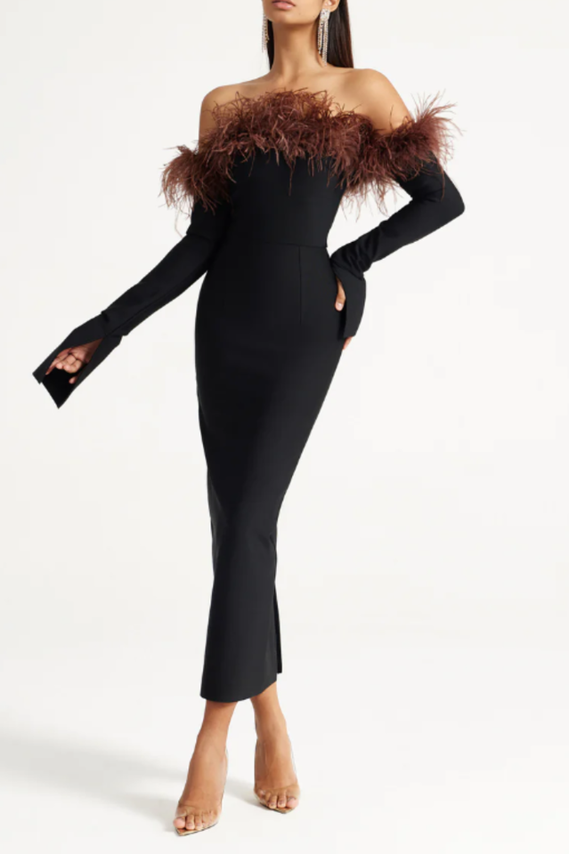 Black Orion Midi Dress