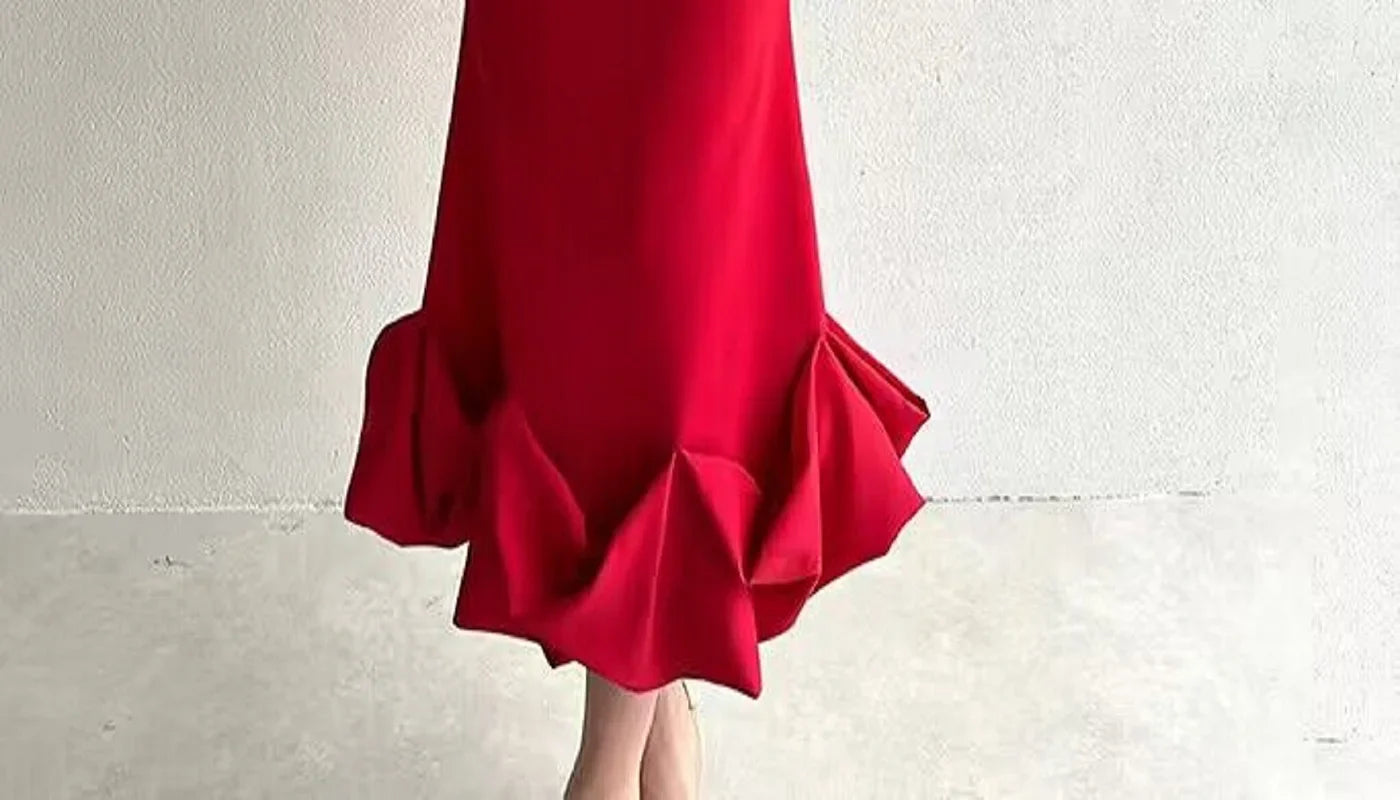 Sexy Sleeveless Backless Midi Dress