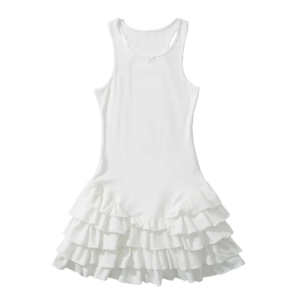 ALEA RUFFLE MINI DRESS