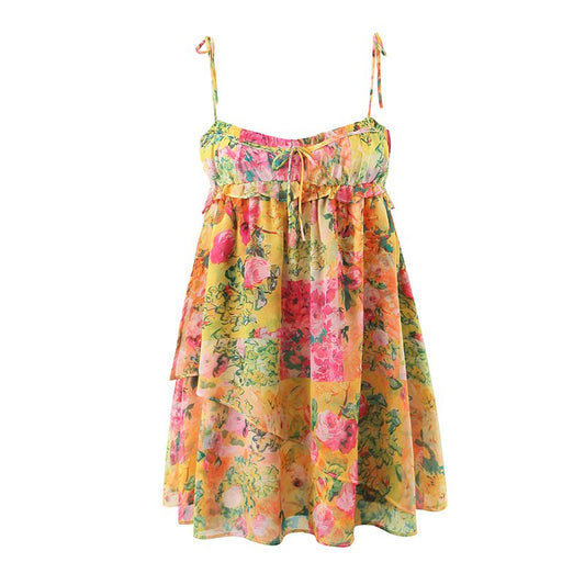 MARIA FLORAL MINI DRESS