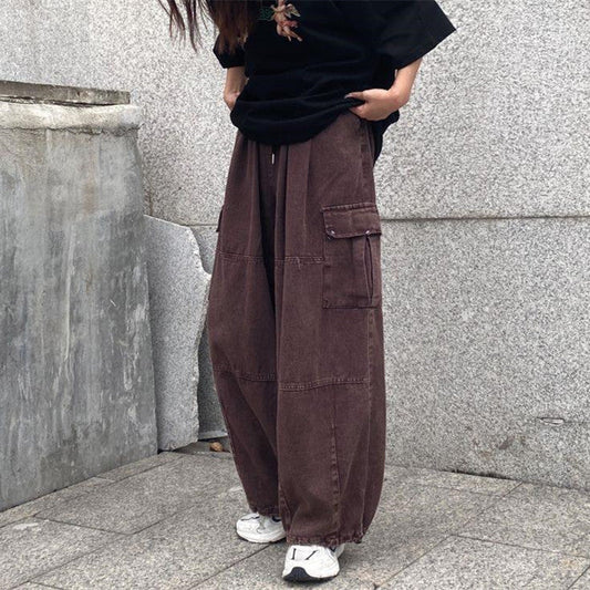 Vintage Punk Baggy Cargo Jeans