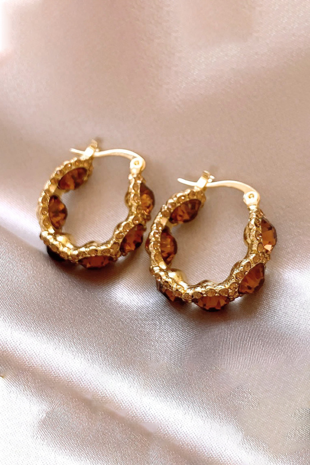 Crystal Hoop Earrings