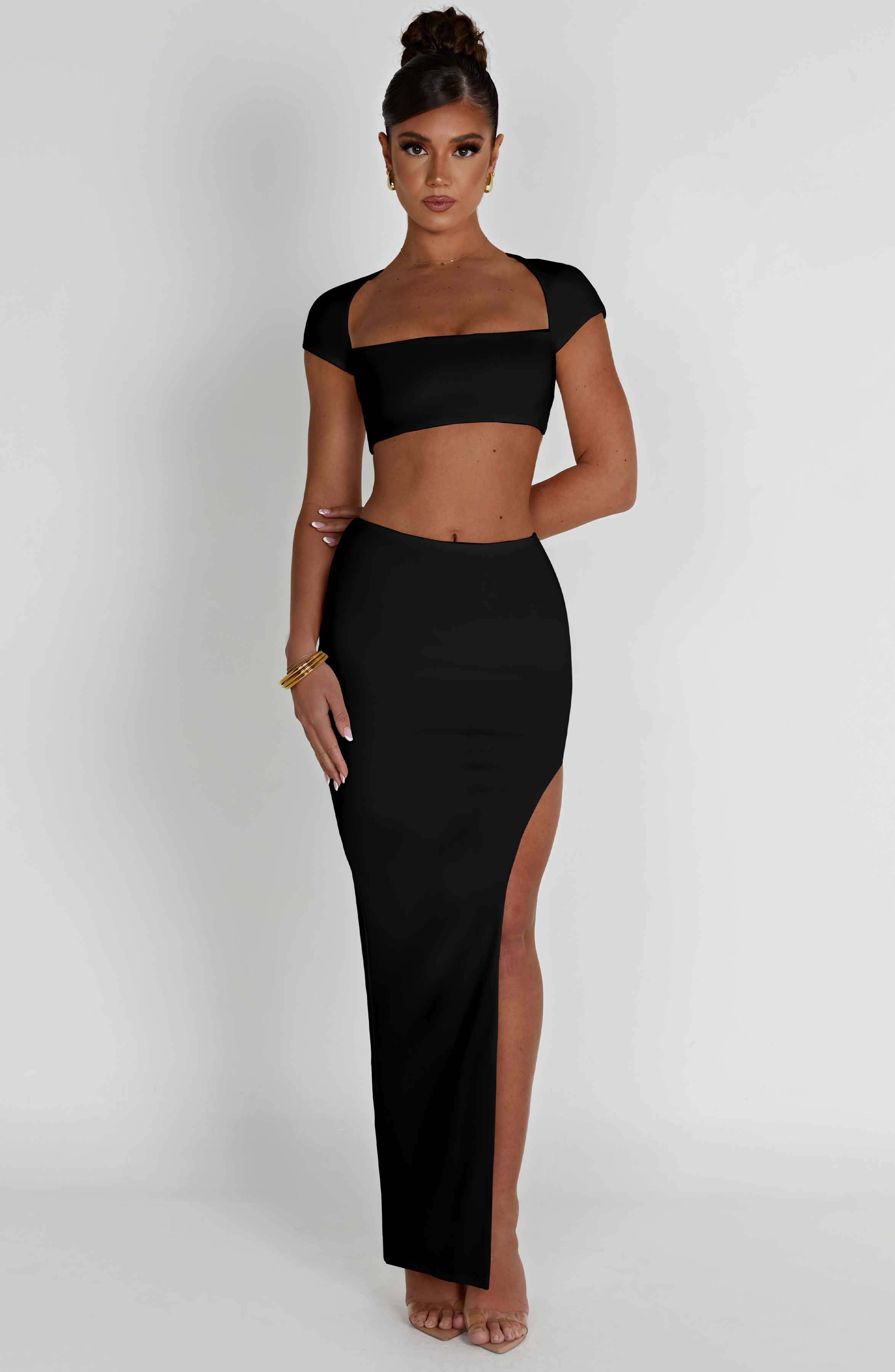 Adorn Maxi Skirt - Black