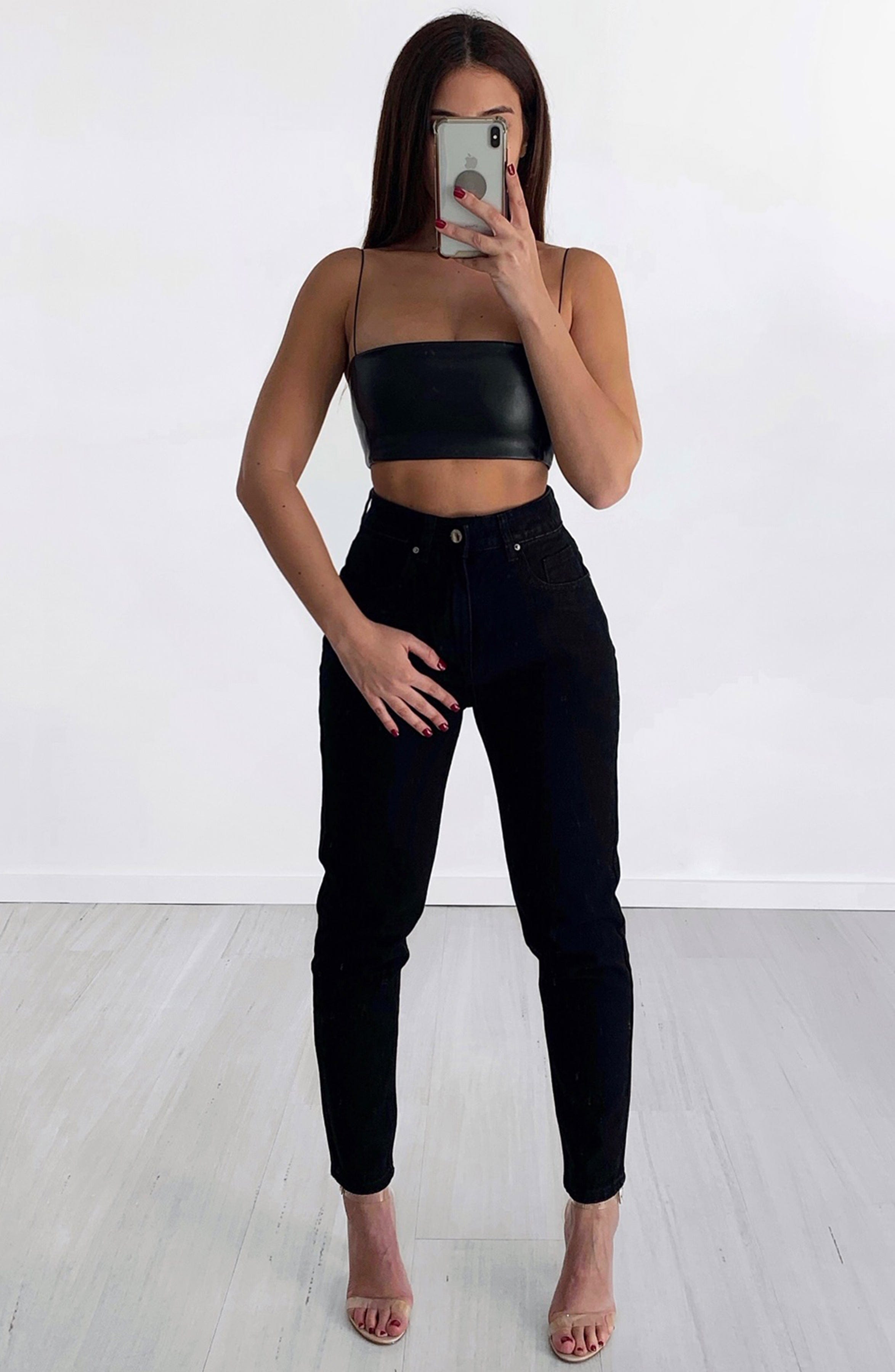 Ali Boyfriend Jeans - Black