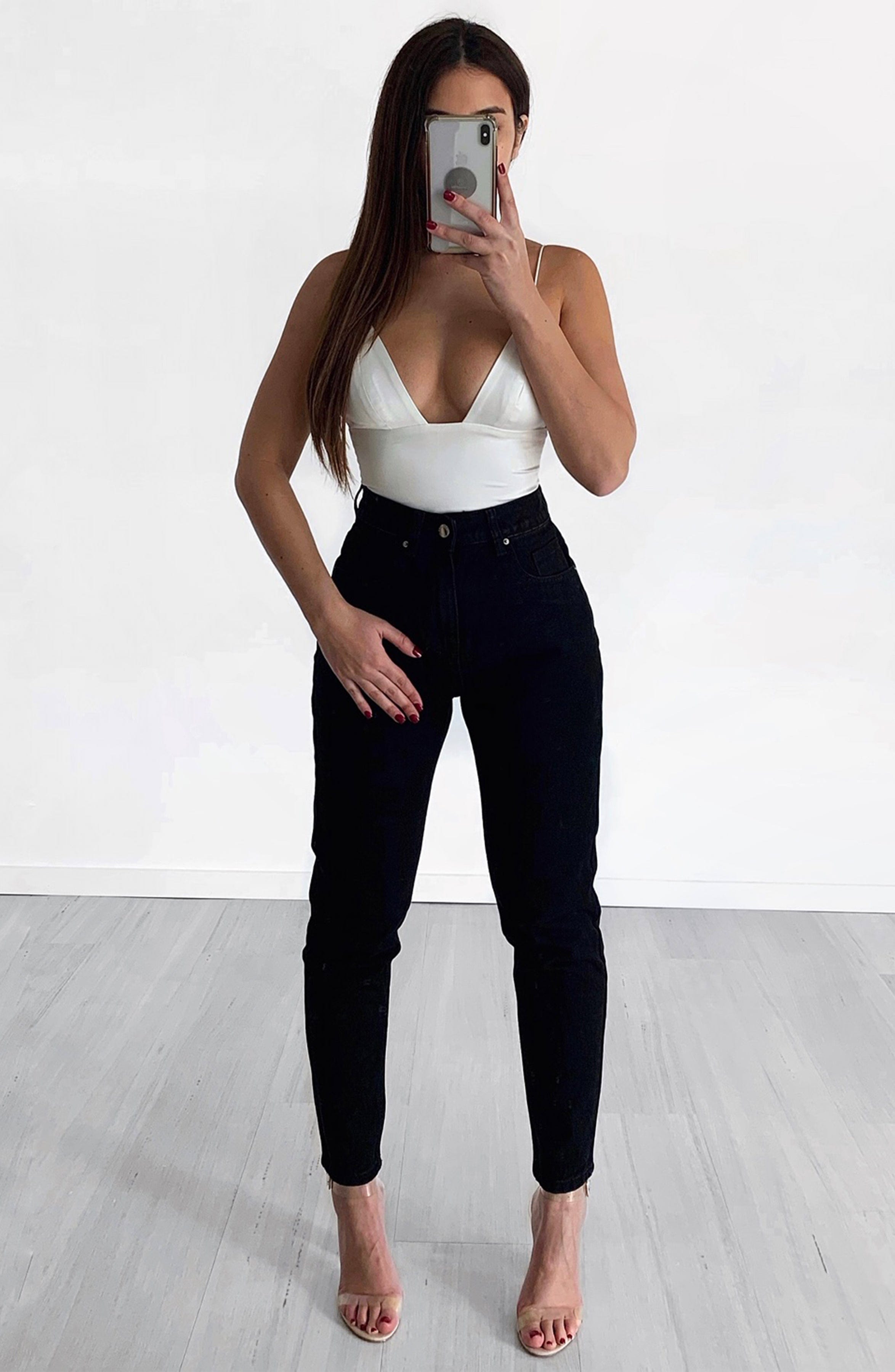 Ali Boyfriend Jeans - Black