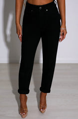 Ali Boyfriend Jeans - Black