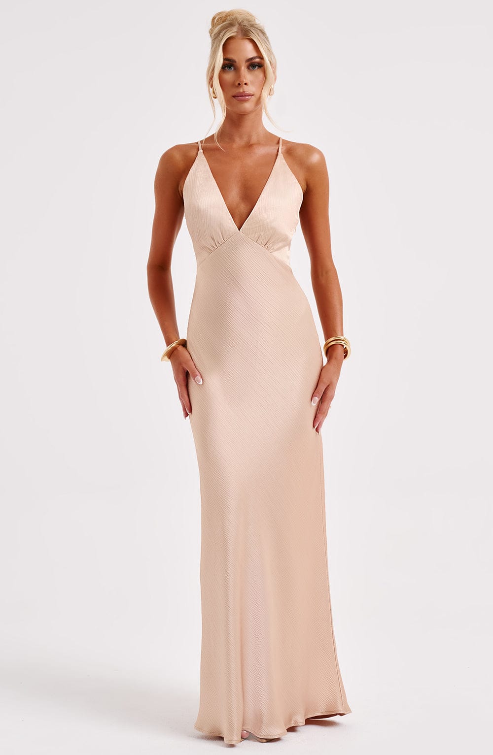 Anja Maxi Dress - Champagne